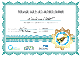 service user-led accreditation certificate