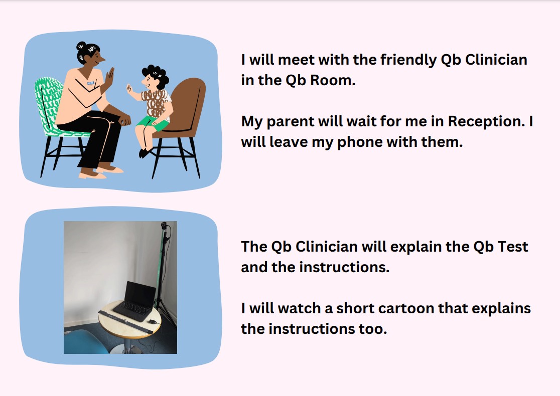 Image of Qb test social story