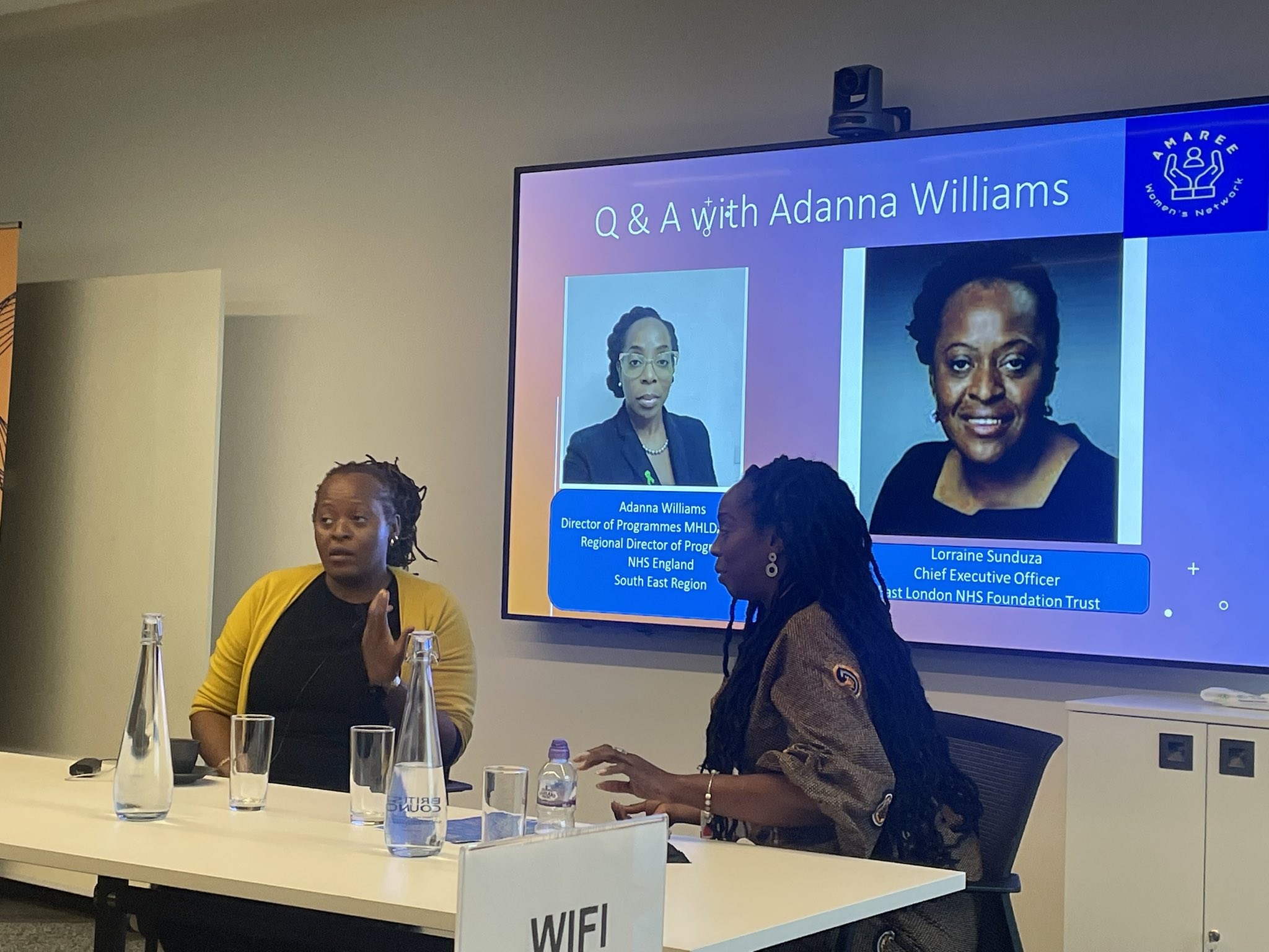 Lorraine during her Q&A session at the Amaree Women's Network anniversary event.