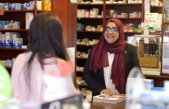 Stock image of a pharmacist.