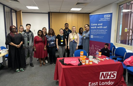 a group of healthcare workers pictured at the healthcare careers day