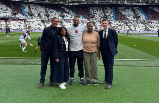 Lorraine Sunduza on the pitch at the London Stadium