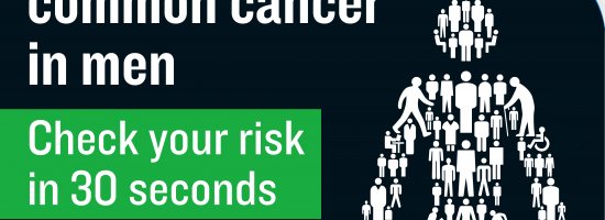 Prostate Cancer is the most common cancer in men. Check your risk in 30 seconds.